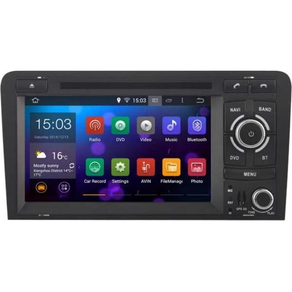 Voltario® radio navigatie passend op Audi A3 radio navigatie bluetooth usb 2 din 4GB 32GB OCTA CORE