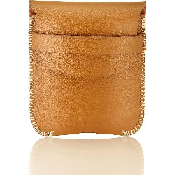 LAPPR® - AirPods Case - Echt Leer - AirPods Hoesje - Duurzaam - Bestseller - Licht Bruin
