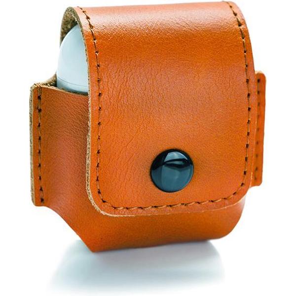 Silvergear Apple AirPods Hoesje - Bruin - Bescherming Case - Leer - Voor Apple AirPods en AirPods 2