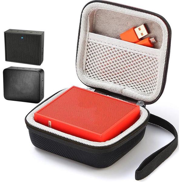 WiseGoods JBL Case - Opberghoes voor JBL Go 1 / 2 - Speakerhoes - Beschermhoes - Travel Case - Opbergtas - Zwart