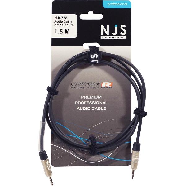 NJS Stereo Audio Kabel Jack 3,5 mm Male to Male (1,5 Meter)