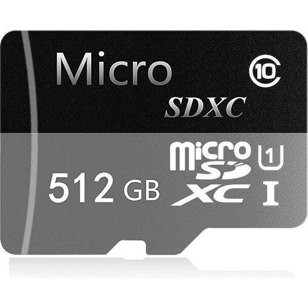 Geheugenkaart - Ultra Micro SDXC 512GB - UHS1 & A1 - met adapter - Geschikt voor camera