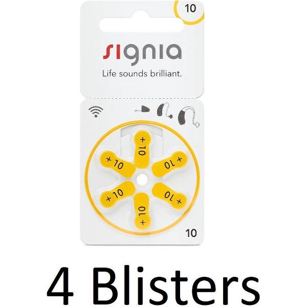 24 Stuks (4 Blisters a 6 st) Siemens Signia Hearing Aid 10MF
