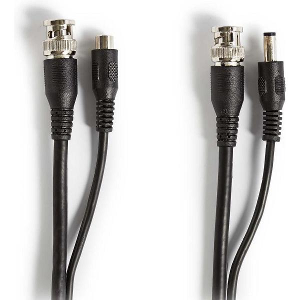 Nedis BNC videokabel met DC voedingskabel voor beveiligingscamera's - RG59 - 75 Ohm / zwart - 10 meter
