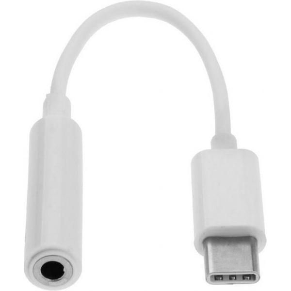 AUX 3.5 mm jack naar USB-C adapter voor Samsung - Huawei - Nokia - HTC - Android toestellen - Audio kabel voor muziek luisteren