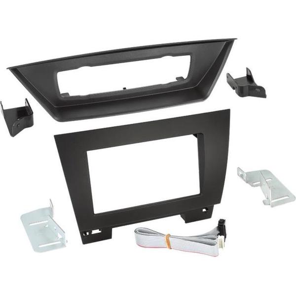 2-DIN paneel BMW X1 10/2009 - 06/2015 zwart