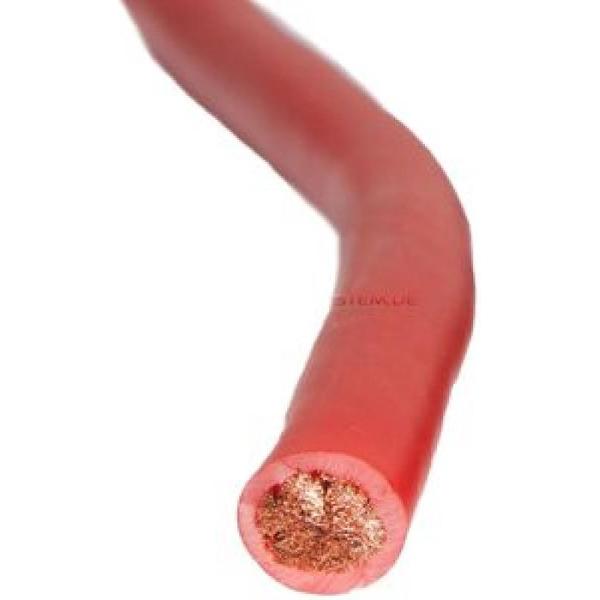 AUDIO SYSTEM HIGH-Performance 10mm² power Kabel. Per rol van 25 meter Rood