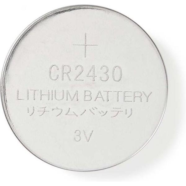 Nedis - Nedis BALCR24305BL Lithium Knoopcel-batterij Cr2430 3 V 5 Stuks Blister - 30 Dagen Niet Goed Geld Terug