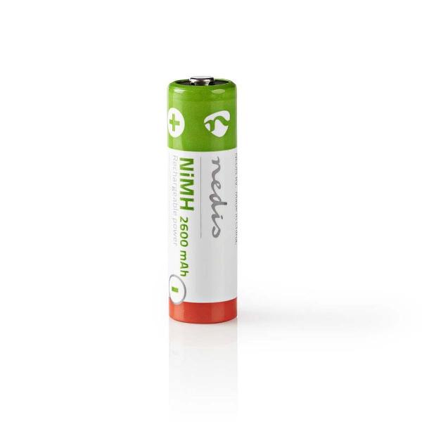 Nedis - Nedis BANM26HR64B Oplaadbare Nimh Batterij Aa 1,2 V 2600 Mah 4 Stuks Blister - 30 Dagen Niet Goed Geld Terug