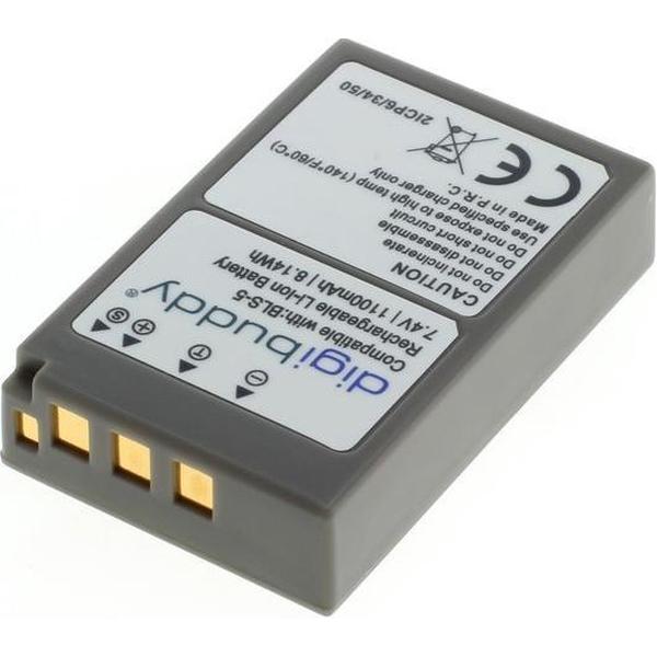 Digibuddy Camera accu compatibel met Olympus BLS-5, BLS-50, PS-BLS5 en PS-BLS50 / 1100 mAh