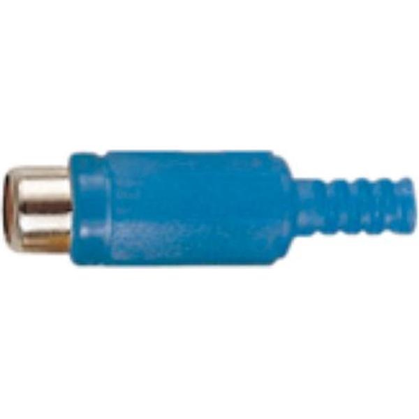 Electrovision Tulp (v) audio/video connector - plastic / blauw