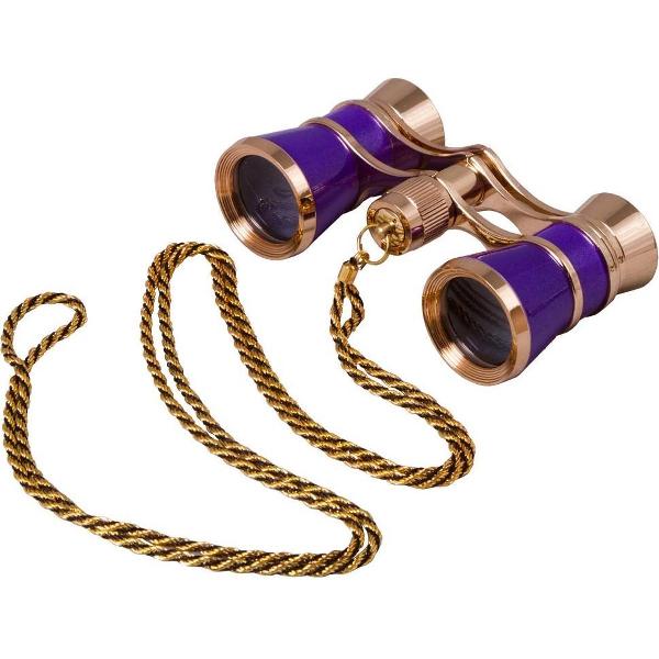 Levenhuk Broadway 325C Amethyst Opera Glasses with a chain
