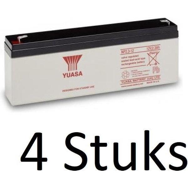 4 Stuks Yuasa lead-acid Batterij NP2.3-12