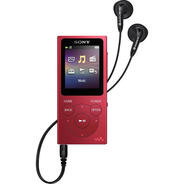 Sony NW-E394 Walkman - MP3 speler - 8GB - Rood