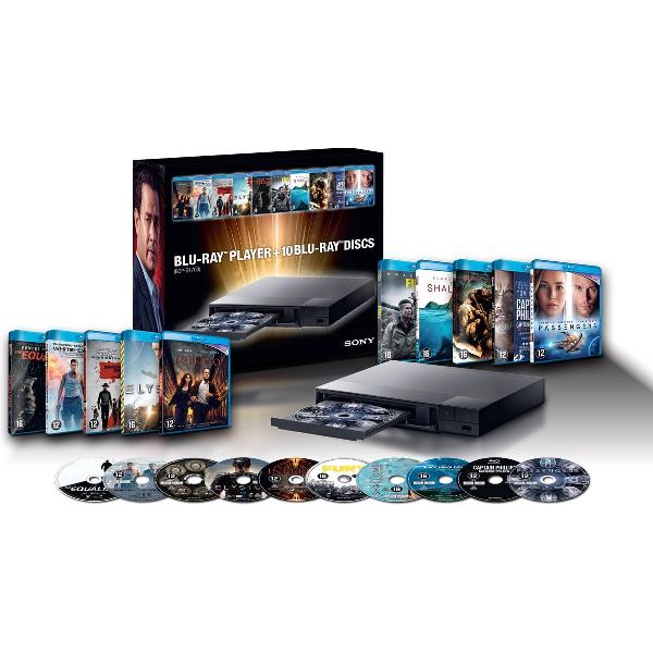 Sony BDP-S1700 - Blu-ray-speler - Incl. 10 Blu-Ray films