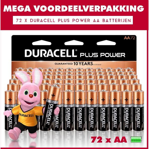 80 x Duracell AA Plus Power - Voordeelverpakking - 80 x AA batterijen