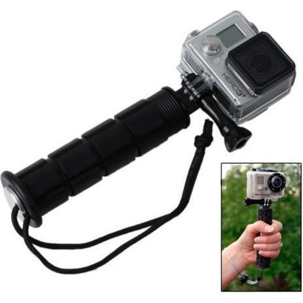 Premium stabalizer grip monopod zwart voor GoPro Hero en andere actiecamera's hand houder