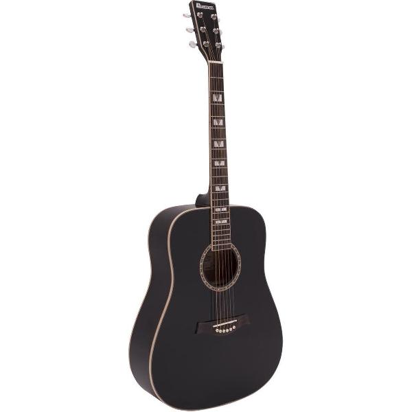 DIMAVERY STW-40 western gitaar - steelstringgitaar, zwart