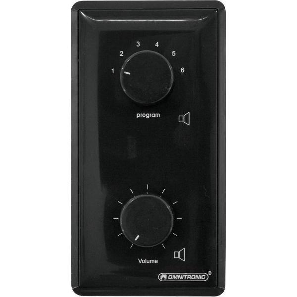 OMNITRONIC PA Vol Contr/Prog Select 45W mono bk