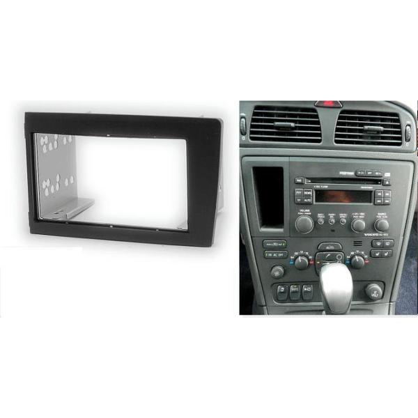 2-DIN VOLVO S60 2000-2004; V70, XC70 2001-2004 inbouwpaneel / installatie frame met beugels Audiovolt 11-587