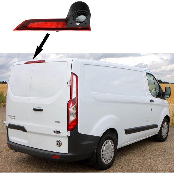 Derde Remlicht Camera FORD Transit Custom - Achter uit rij kijk Camera 3e remlicht achteruitrij camera's - SPY Tech de Camera Specialist.
