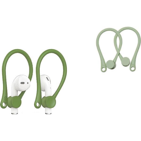 Earhooks - GROEN - oorhaken - oorhaakjes- airpods - Draadloze headset - oortjes - tegen verlies van - Alleen de earhooks geen oortjes