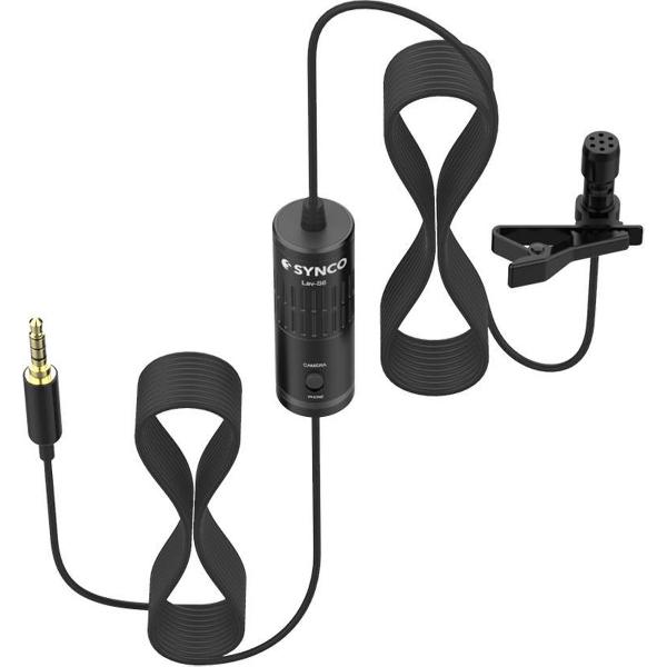 Synco Audio - Omnidirectionele Lavalier Microfoon Lav-S6P - Ook geschikt voor DJI OSMO Pocket