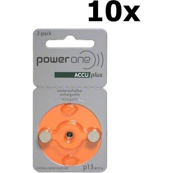 PowerOne van Varta P13/PR48 1.2V 30 mAh Ni-MH Gehoorapparaat - kwikvrij batterijen (10 x Blisters)