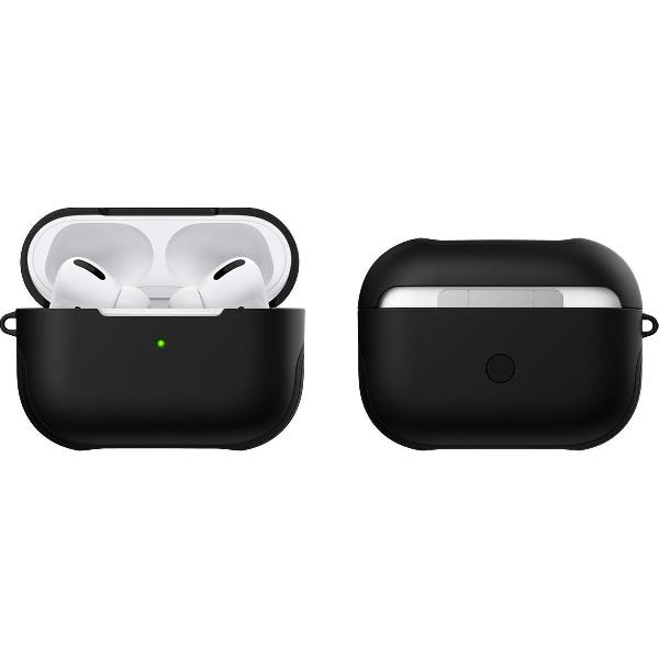 Apple AirPods Pro Hoesje Zwart - 360° Volledige bescherming - Antivingerdruk - Trekt Geen Stof - Schokbestendig