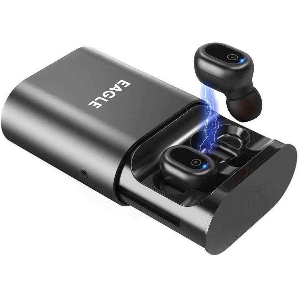 Eagle F12 Wireless Earbuds | Draadloze In-Ear Oordopjes | Zwart