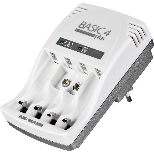 Ansmann Basic 4+ Batterijlader voor binnengebruik Wit