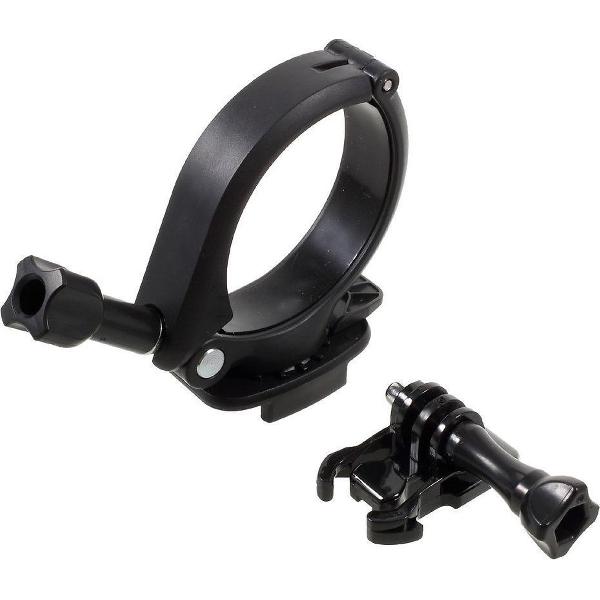 Shop4 - GoPro HERO7 White Motor- en Fietshouder - Stuur Large Zwart