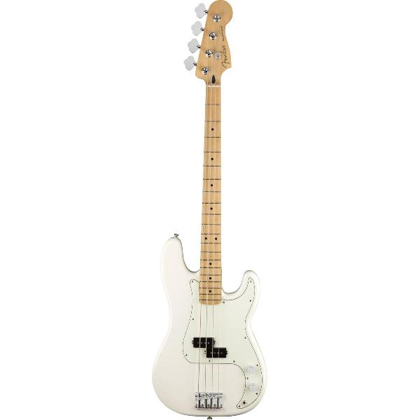 Fender Player Precision Bass MN Polar White 4-snarige basgitaar