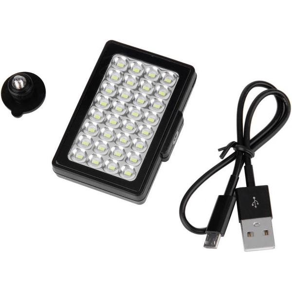 Compacte Cameralamp voor DSLR camera en Smartphone