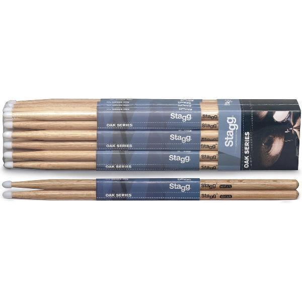 Stagg SO7AN pack van 12 paar 7AN drumstokken in eik