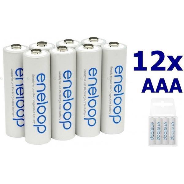 12 Stuks - AAA R3 Panasonic Eneloop Oplaadbare Batterijen