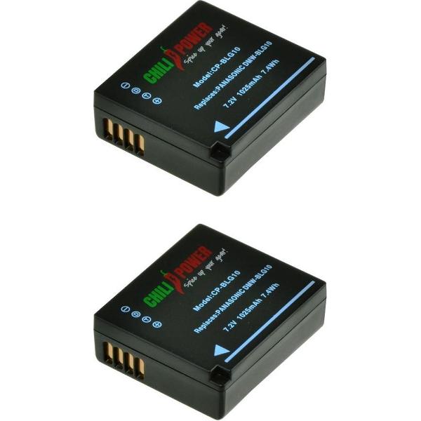 ChiliPower Panasonic DMW-BLG10E / DMW-BLE9 camera batterij - 2 stuks verpakking