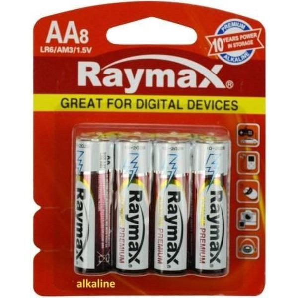 Raymax AA Batterijen - LR06 - Alkaline - 8 Stuks