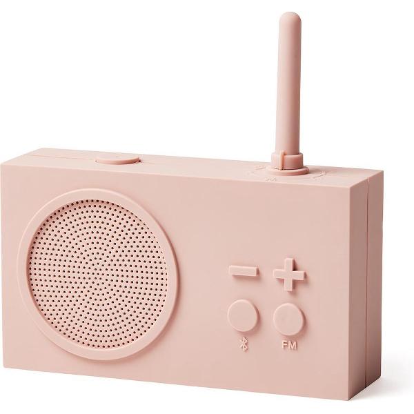 Lexon Tykho 3 badkamerradio roos - Bluetoothspeaker