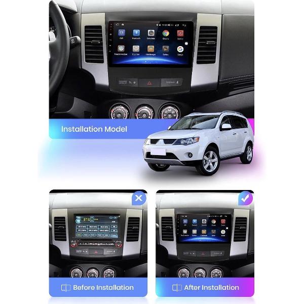 Mitsubishi Outlander 2005-2011 (voor originele systeem zonder Rockford) Android 10 navigatie Bluetooth USB WiFi 1+16GB