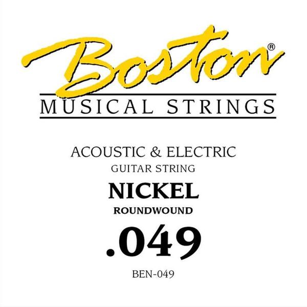 Snaar elektrische/akoestische gitaar Boston BEN-049 Nickel roundwound .049