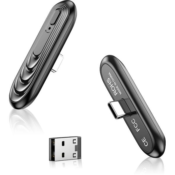 Phannie Bluetooth Dongle voor PS4 / PS5 / XBOX / Nintendo Switch / Macbook / PC / Switch Lite / Switch TV Dock / Ipad / Smartphone / Laptop - Headset - Speaker - Type C en USB Audio Transmitter - Draadloze Adapter