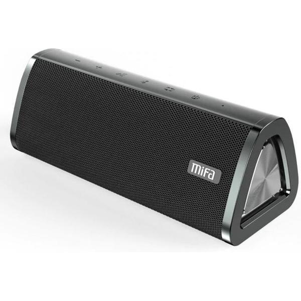 Mifa A10+ Zwart Bluetooth-luidspreker Draagbaar Draadloos Luidspreker Geluidssysteem Stereomuziek Surround Waterdichte Buitenluidspreker