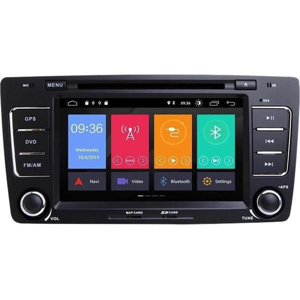 Skoda Octavia 2004-2013 ingebouwde carplay - Android 10 navigatie en multimediaspeler DVD speler Bluetooth USB WiFi Sd kaart 2+32GB