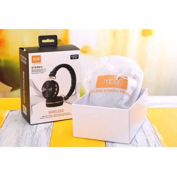 Draadloze Hoofdtelefoon BT56 - Hoofdtelefoon met Bluetooth V5.0 - Draagbare Opvouwbare Hoofdtelefoon - Sport - Wit