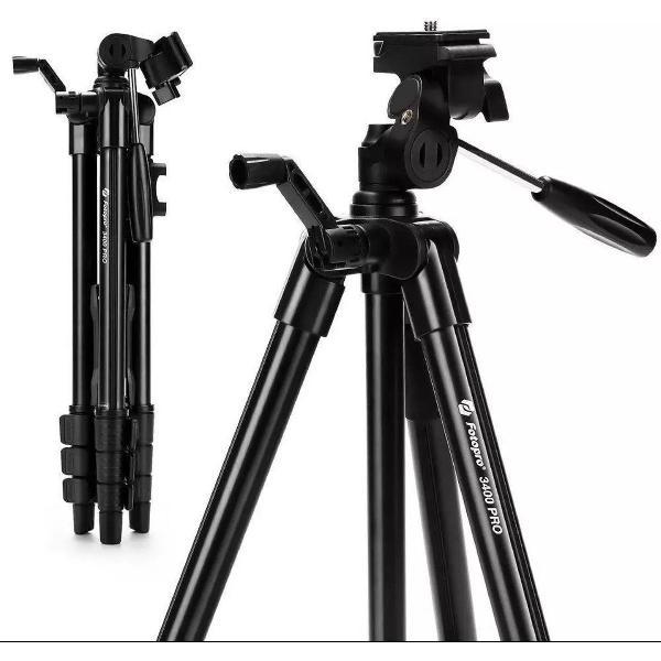Statief Inclusief Bluetooth Remote Shutter, Telefoonhouder en waterpas - HiCHiCO