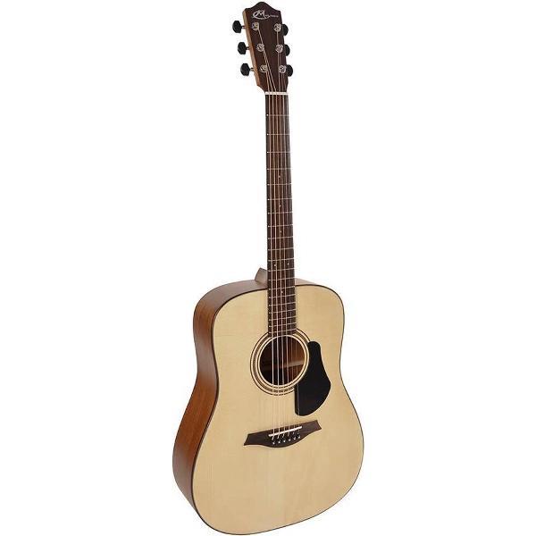 Mayson ESD10 Elementary serie dreadnought model hoog kwalitatieve western gitaar met massief sparren bovenblad en met luxueuze dikke draagtas