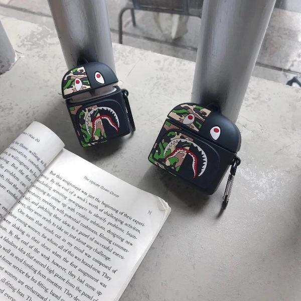 AirPods 1/2 Hoesje Case Bape Zwart