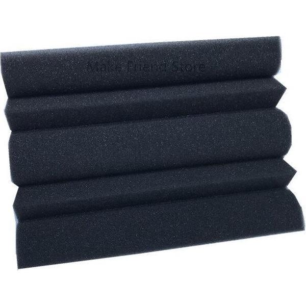 Bass Traps - 6 Stuks - Geluidsisolatie Hoeken - Akoestisch Noppenschuim - Isoleer Geluid in Hoeken - Hoekvormig Studio Schuim - Zwart