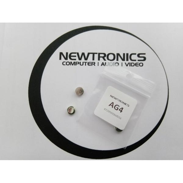 Newtronics AG4/LR66/LR626/376/377 knoopcel batterij - Set van 2 stuks